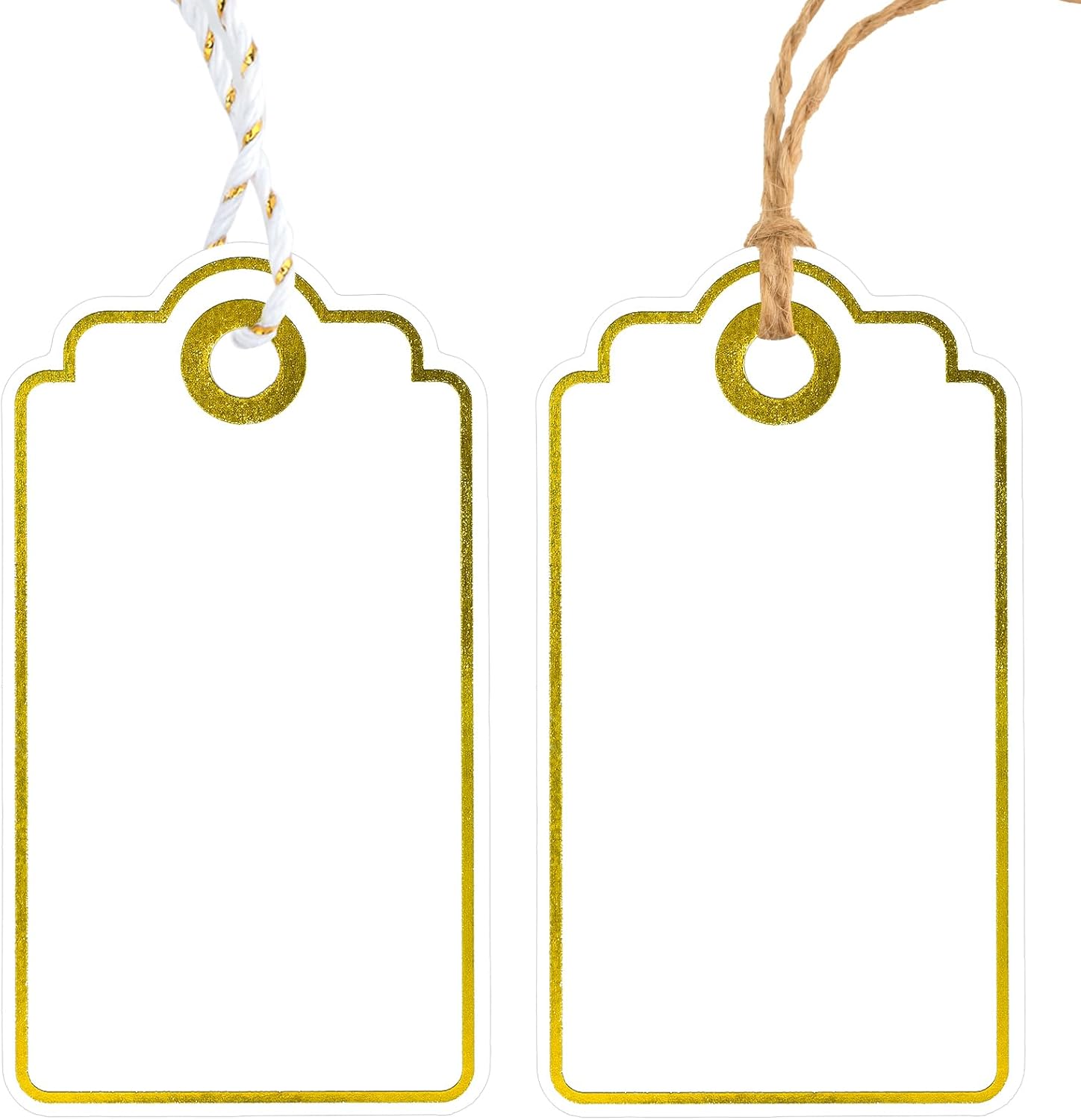 Baby Products Gift - Gold Foil Gift Tags with String