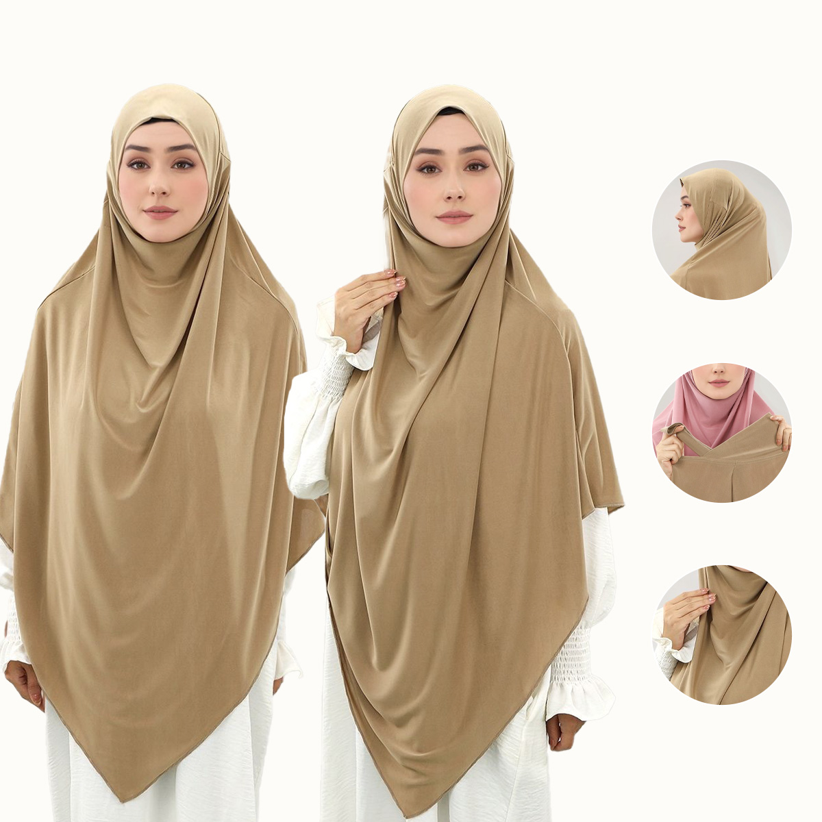Baby Products Malaysia - Muslin Instant Hijab For Woman Large