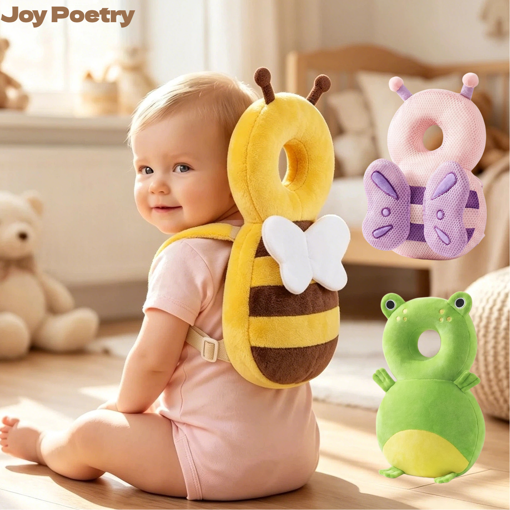 Infant Head Protector - Cartoon Toddler Baby Head Protector Backpack