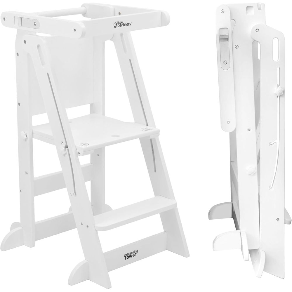 Toddler Learning Tower - Adjustable Toddler Kitchen Stool with Learning