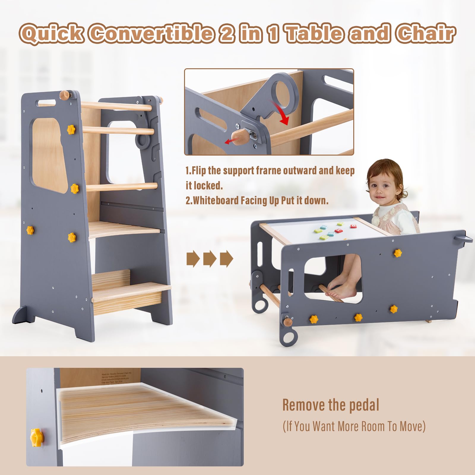 4 in 1 Toddler Kitchen Tower M – Toddler Learning Tower recenzja i cena