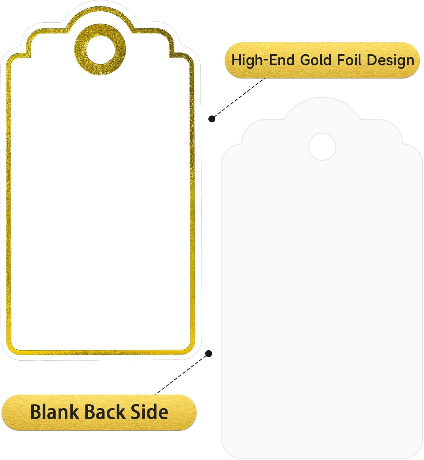 Gold Foil Gift Tags with Strin – Baby Products Gift recenzja i cena