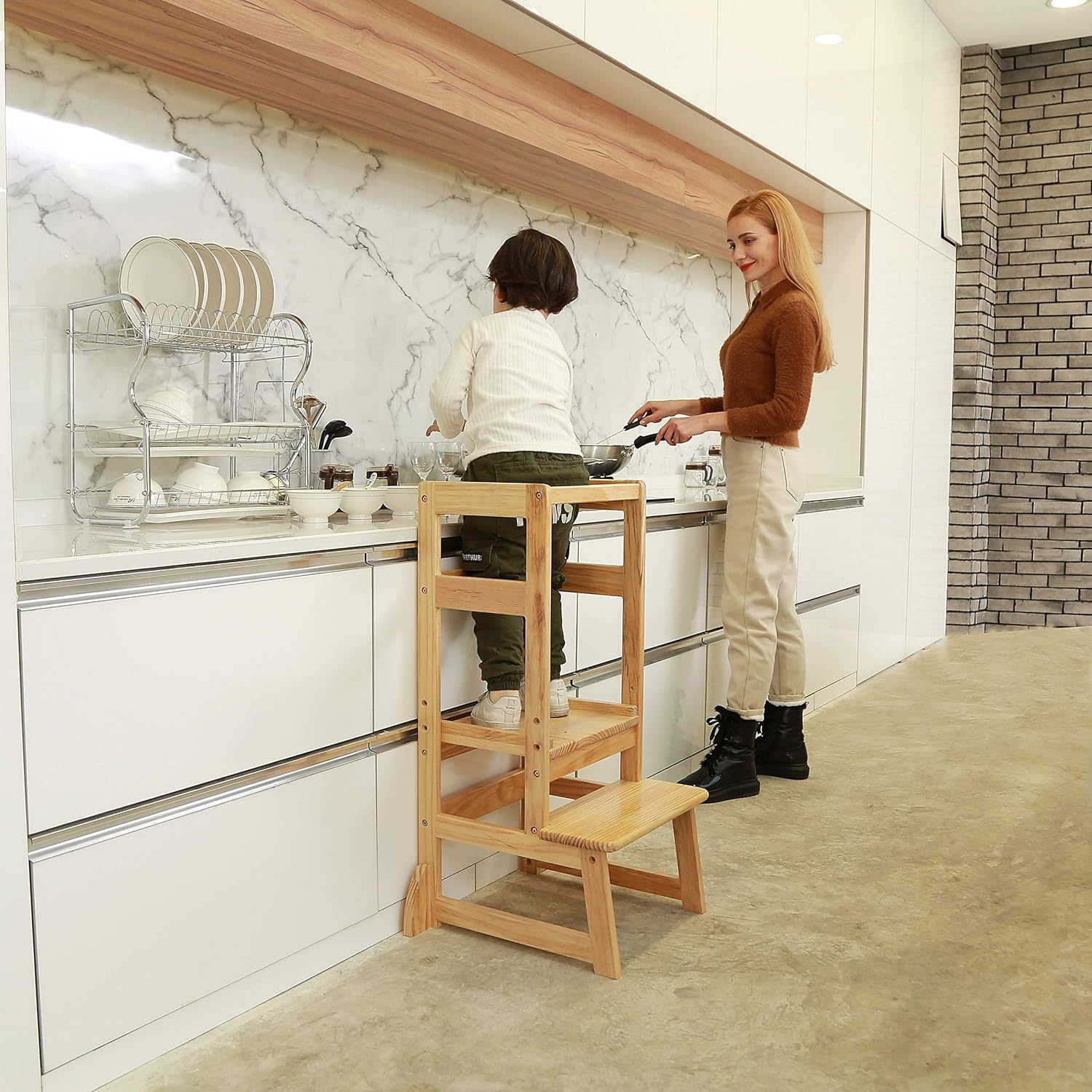 Adjustable Height Ladder Stool – Toddler Learning Tower recenzja i cena