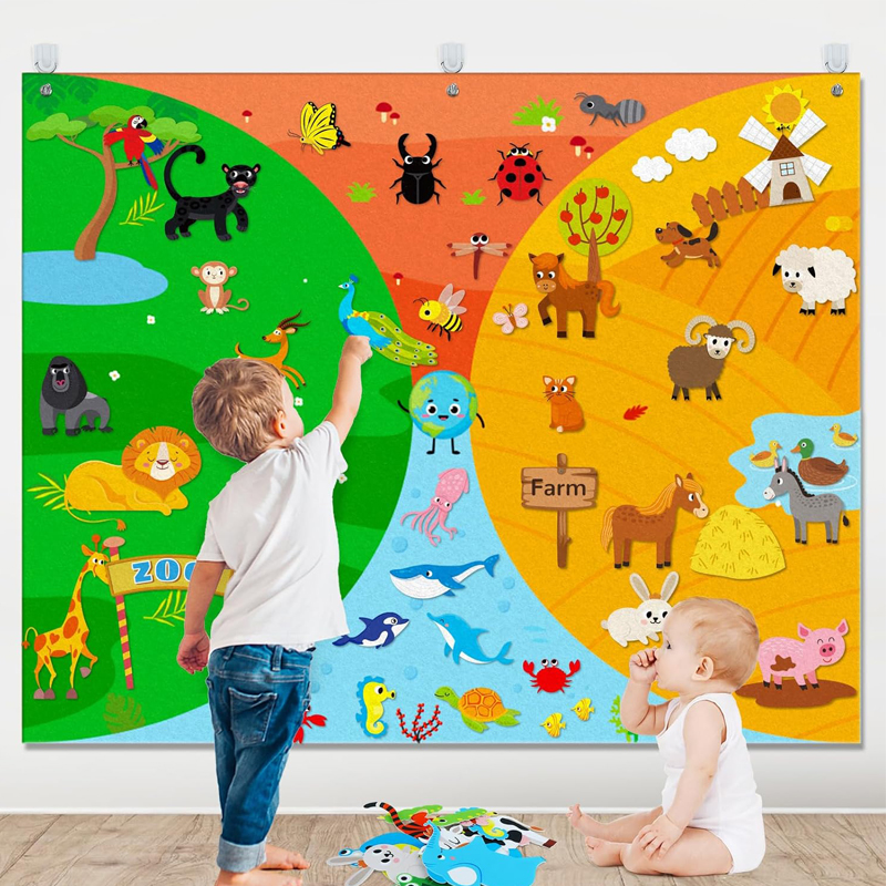 Farm Animals Felt Story Busy B – Toddler Learning Tower recenzja i cena