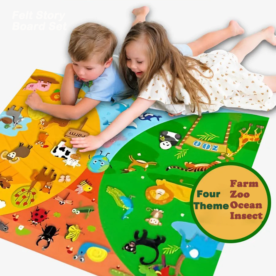 Farm Animals Felt Story Busy B – Toddler Learning Tower recenzja i cena