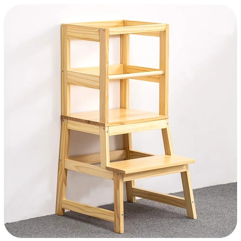 Kitchen Step Stool w/ Non-Slip – Toddler Learning Tower recenzja i cena