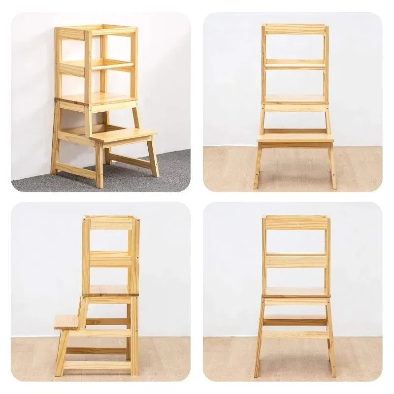Kitchen Step Stool w/ Non-Slip – Toddler Learning Tower recenzja i cena