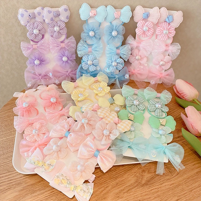 10Pcs/Set Chiffon Flower Hair  – Baby Products Set recenzja i cena
