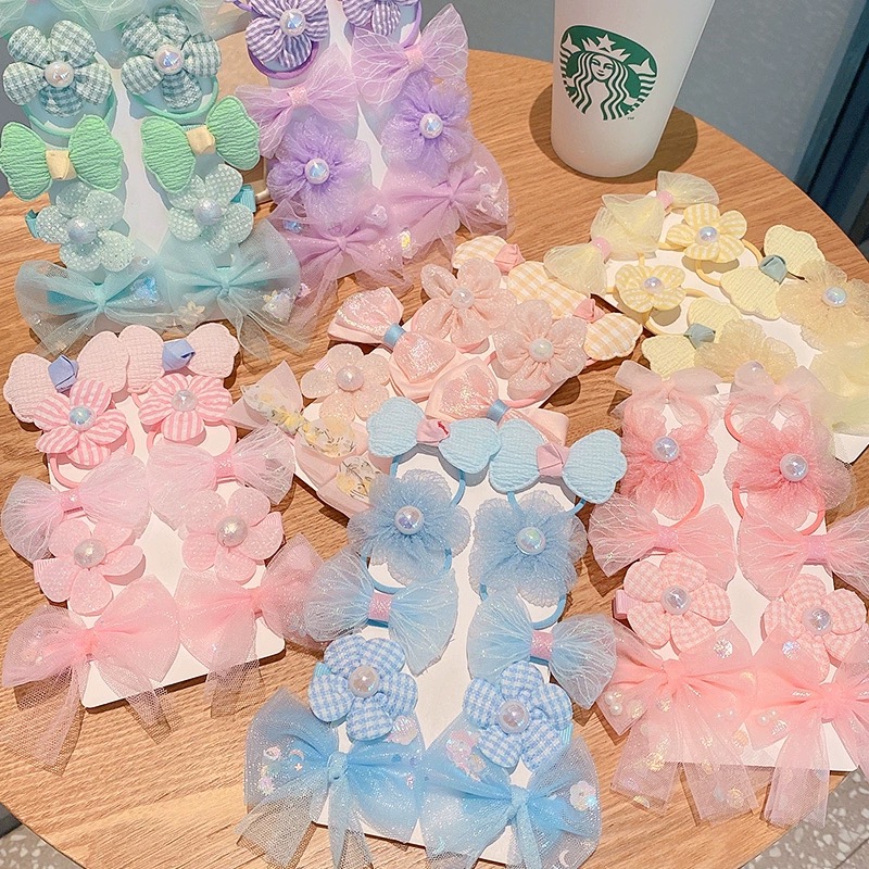 10Pcs/Set Chiffon Flower Hair  – Baby Products Set recenzja i cena