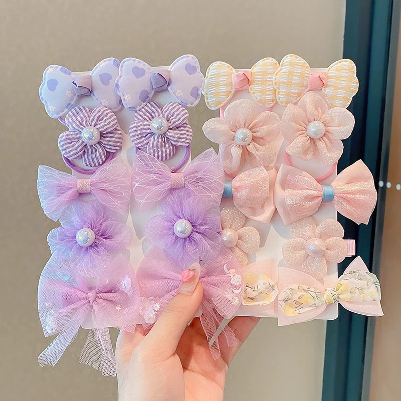 10Pcs/Set Chiffon Flower Hair  – Baby Products Set recenzja i cena