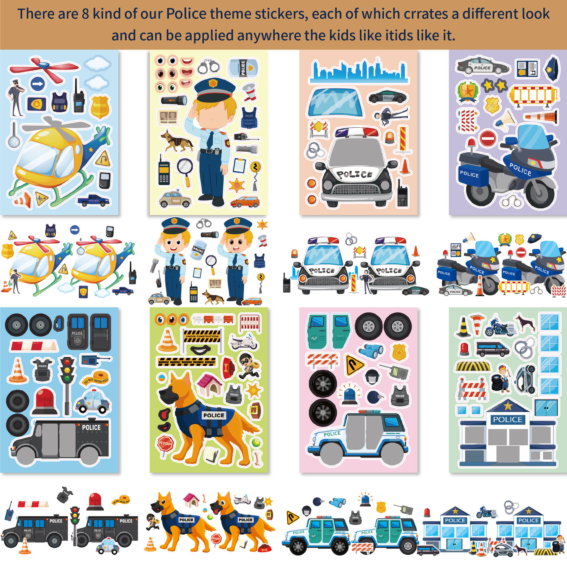 16Sheets Cartoon Vocation Poli – Baby Products Gift recenzja i cena