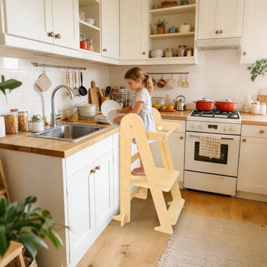 Foldable Toddler Kitchen Stool – Toddler Learning Tower recenzja i cena