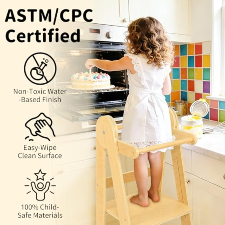 Foldable Toddler Kitchen Stool – Toddler Learning Tower recenzja i cena
