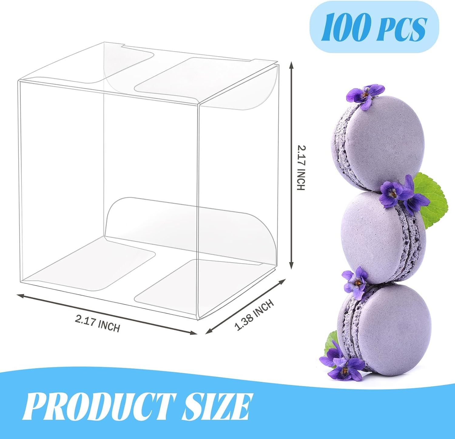 100 Pack Clear Plastic Macaron – Baby Products Gift recenzja i cena