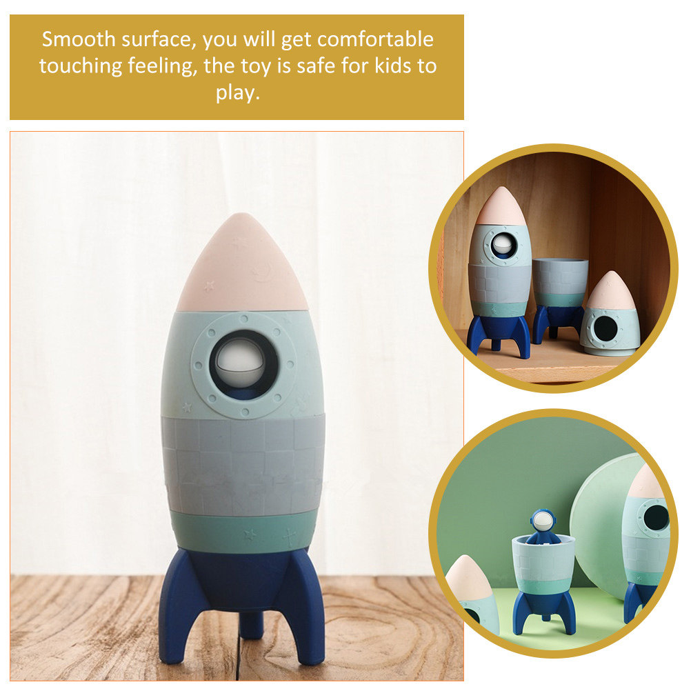 1Set Silicone Rocket Stacking  – Toddler Learning Tower recenzja i cena
