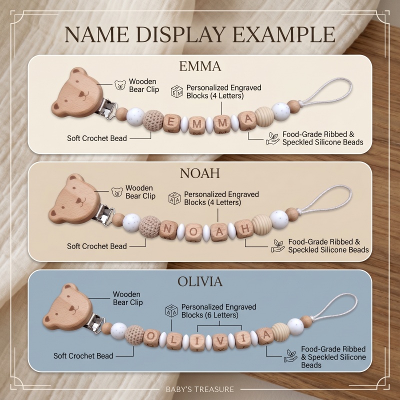 Personalized Pacifier Clip Cus – Baby Products Gift recenzja i cena