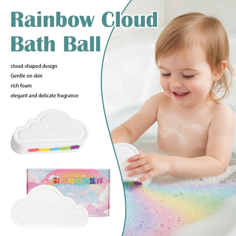 Cloud-Shaped Rainbow Bath Bomb – Baby Products Gift recenzja i cena