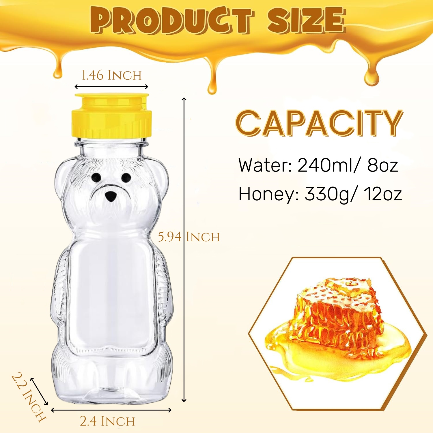 12-36pcs Plastic Bear Honey Ja – Baby Products Distributor recenzja i cena