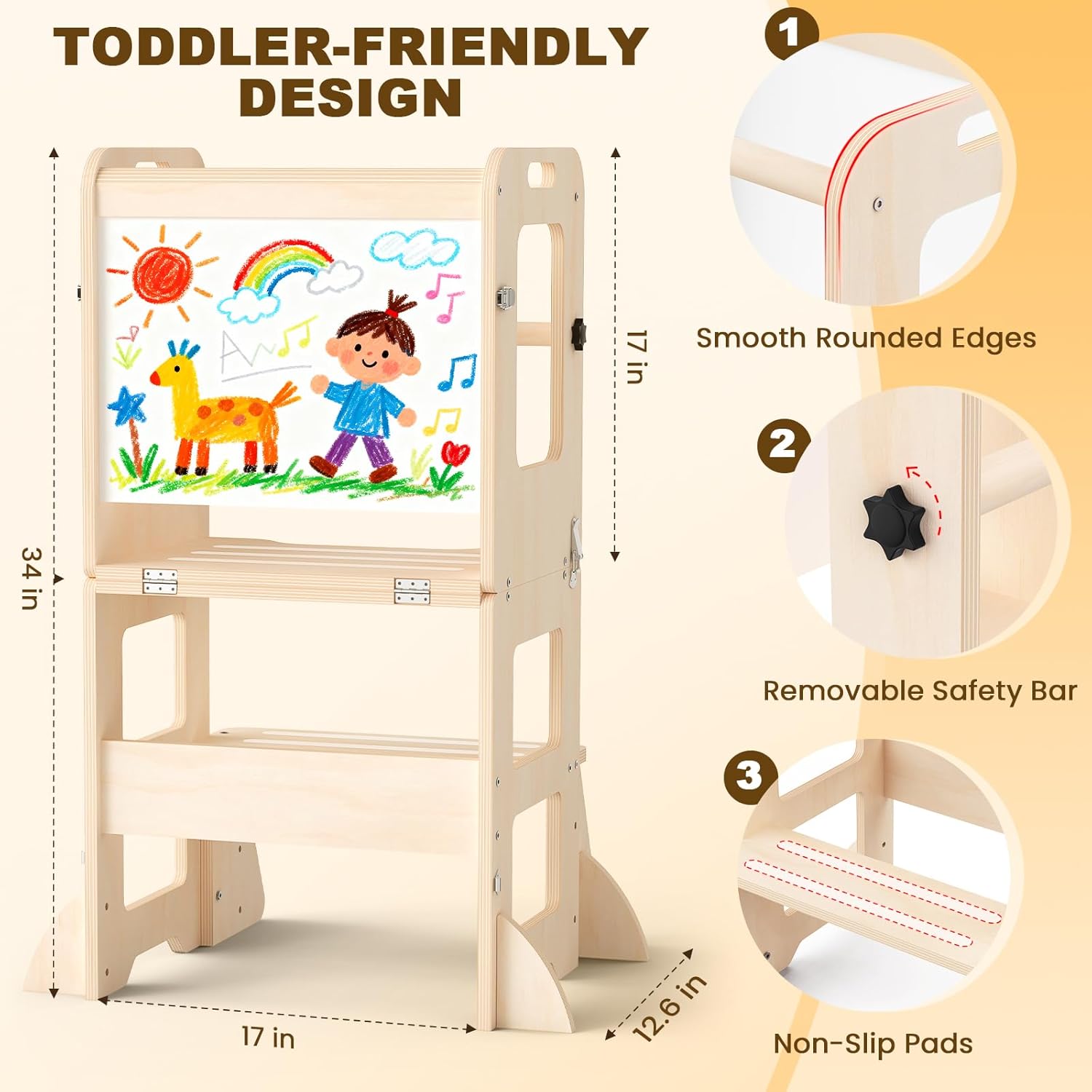 4-in-1 Toddler Kitchen Step St – Toddler Learning Tower recenzja i cena