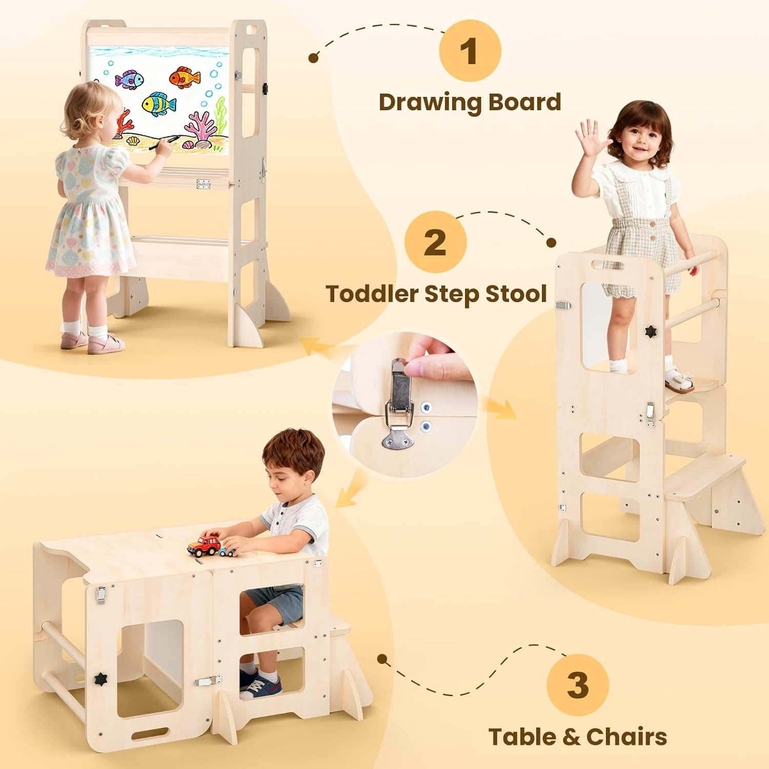 4-in-1 Toddler Kitchen Step St – Toddler Learning Tower recenzja i cena