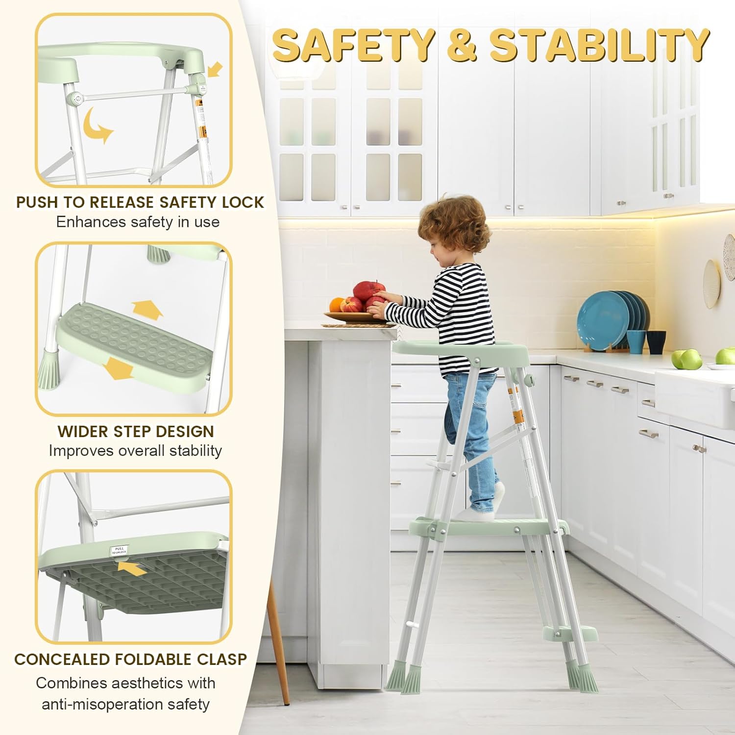 Kids Step Stool 2 Steps, Toddl – Toddler Learning Tower recenzja i cena