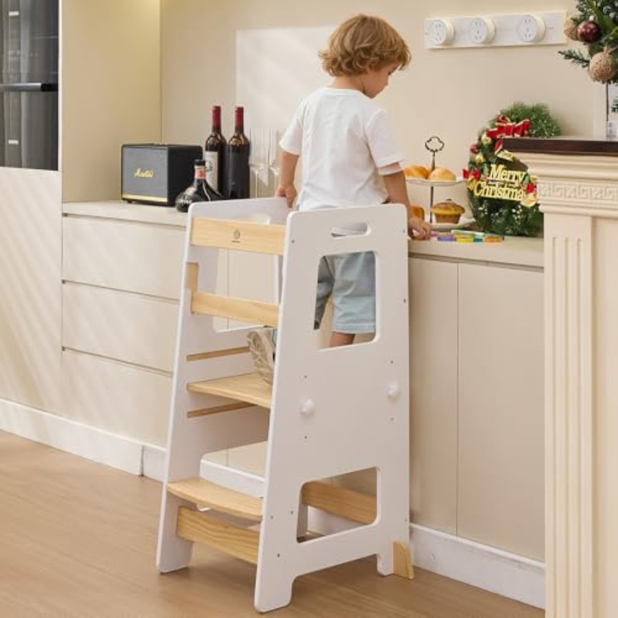 Kitchen Step Stool - Safe Mont – Toddler Learning Tower recenzja i cena