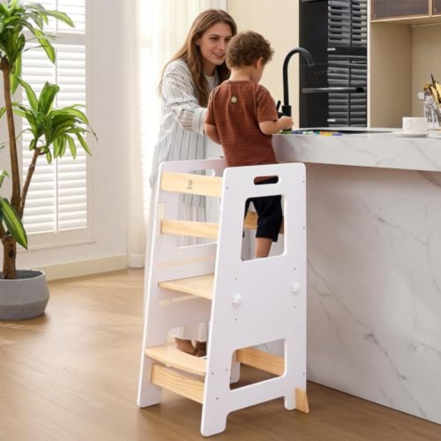 Kitchen Step Stool - Safe Mont – Toddler Learning Tower recenzja i cena